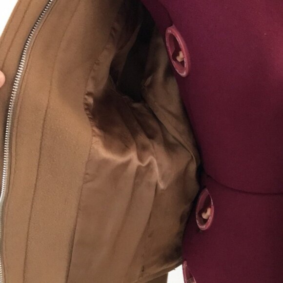 Gap Wool Blend Camel Pea Coat Size XS - Picture 6 of 8